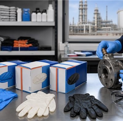 BB5000 Black Powder Free Nitrile Examination Gloves