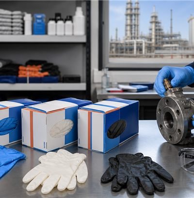 Blue Powder Free Nitrile Examination Gloves